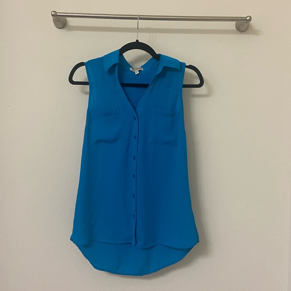 Express collared blouse tank top